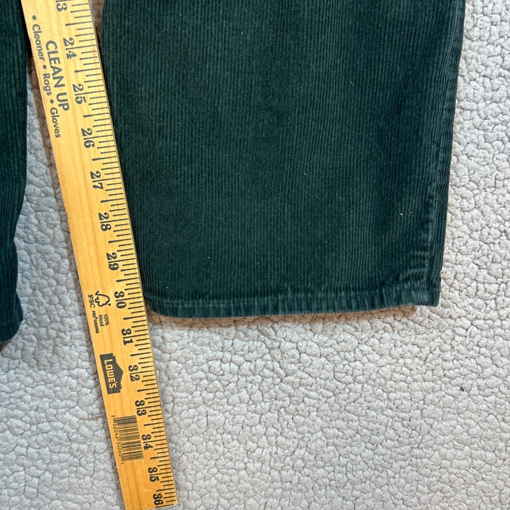 Levis‎ 94' Baggy Corduory Pants Womens Size 29 Forest Green Relaxed Fit - Picture 7 of 10
